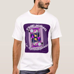 King of Clubbing Funny Card Player Ontwerp T-shirt