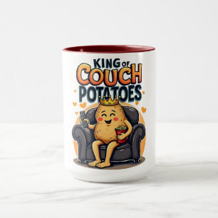 King of Couch Potatoes - Grappige Luie Aardappel Mok