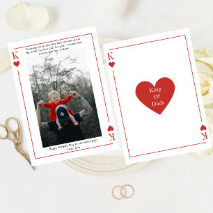 King Of Dads Jouer Carte Bonne Fête des pères Cart