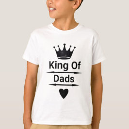 King of Dads Kinderen T-shirt Leuk Vaderdag cadeau