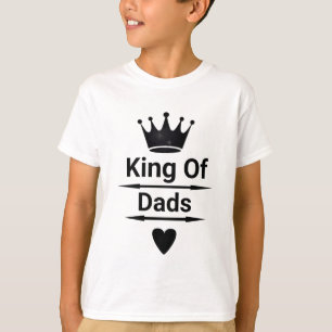 King of Dads Kinderen T-shirt Leuk Vaderdag cadeau