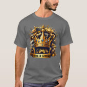 King of Gaming Royal Throne Crown Design T-shirt (Voorkant)