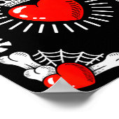 King Of Hearts Card Costume Funny Halloween King O Poster (Hoek)