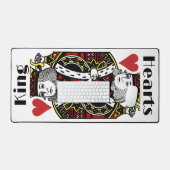 King of Hearts Design Desk Mat (Clavier et souris)