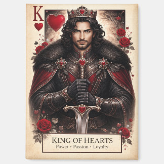 King of Hearts Gothic Tarot Card Magnet Magneet