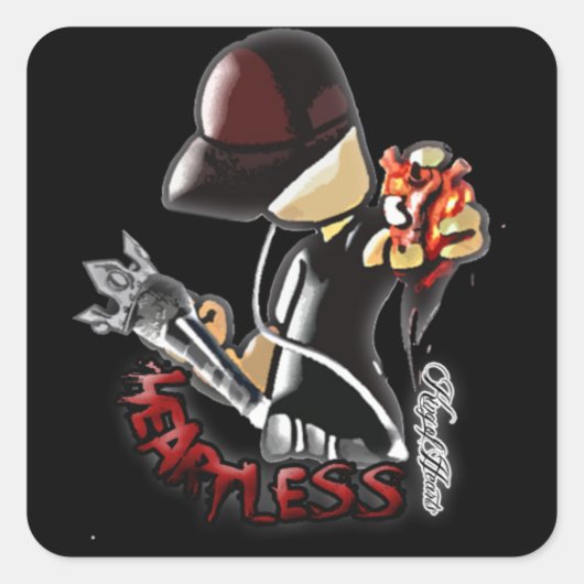 King of Hearts "Heartless" Stickers (Voorkant)