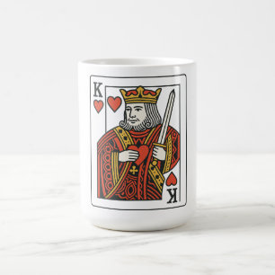 King of Hearts: koninklijk rood en goud Koffiemok