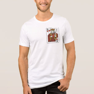 King of Hearts: koninklijk rood en goud Tri-Blend Shirt