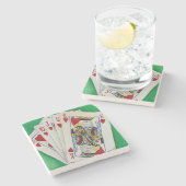 King of Hearts Onderzetters (Zijkant)