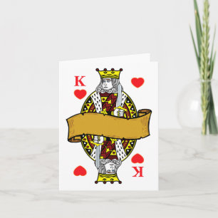 King of Hearts speelkaarten Halloween kostuum Shi Kaart