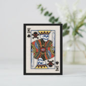 King of Skulls Briefkaart (Staand voorkant)