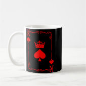 King Of Spade Game Black History Playing Card Men Koffiemok (Links)