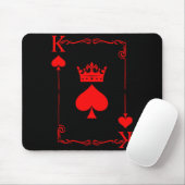 King Of Spade Game Black History Playing Card Men  Muismat (Met muis)