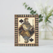 King of Spades-speelkaart van Vision Studio Briefkaart (Staand voorkant)