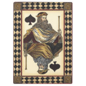King of Spades-speelkaart van Vision Studio Klembord (Achterkant)