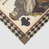 King of Spades-speelkaart van Vision Studio Tissuepapier (Detail)