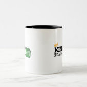 King of spreadsheets Two-Tone koffiekoffie mok (Center)