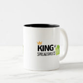 King of spreadsheets Two-Tone koffiekoffie mok (Voorkant rechts)
