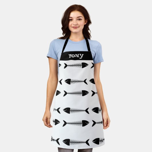 King of the Grill: Custom All-Over Print Schort (Gedragen)