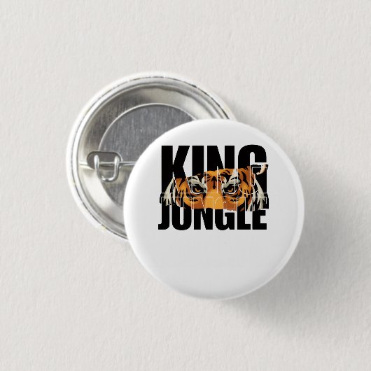 King of the Jungle Ronde Button 3,2 Cm (Voorkant /achterkant)