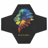 King of the jungle watercolor name monogram (Plat)