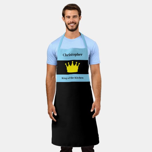 King of the kitchen name crown blue schort (Gedragen)