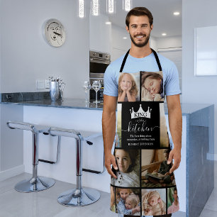 King of the Kitchen Photo Collage Schort