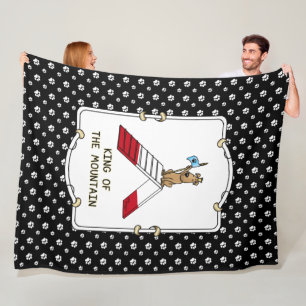 King of the Mountain Dog Agility Design Fleece Deken