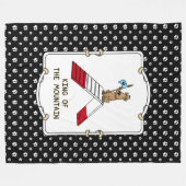King of the Mountain Dog Agility Design Fleece Deken (Voorkant (Horizontaal))