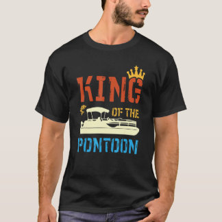 King of the Pontoon Boat Kapitein T-shirt