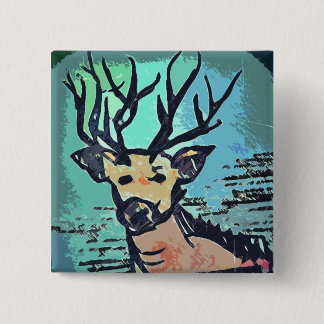King Of The Wood /// Hirsch / Deer Button Pin