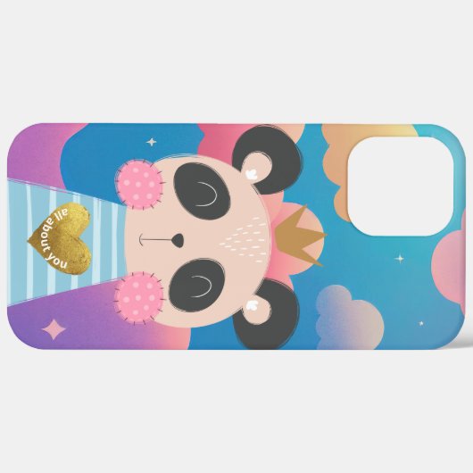 King Panda iPhone 12 Pro Max Hoesje (Achterkant / Rechts)