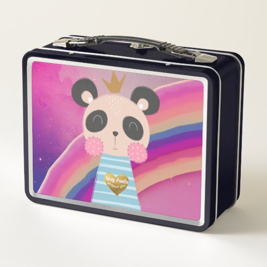 King Panda Metal Lunchbox (Achterkant)