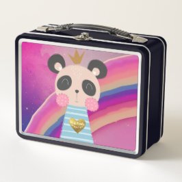 King Panda Metal Lunchbox
