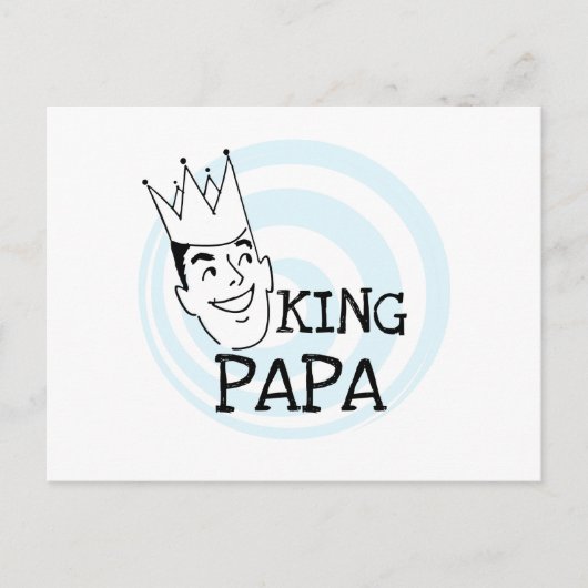 King Papa T-shirts en geschenken Briefkaart (Voorkant)