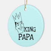 King Papa T-shirts en geschenken Keramisch Ornament (Links)