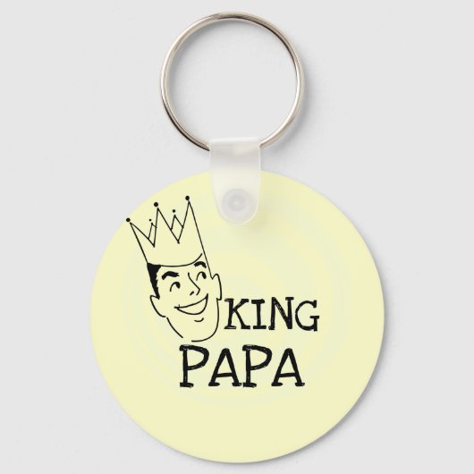 King Papa T-shirts en geschenken Sleutelhanger (Voorkant)