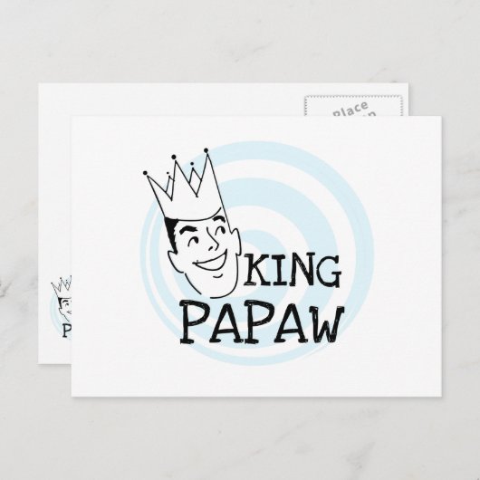 King Papaw T-shirts en cadeautjes Briefkaart (Voorkant / Achterkant)
