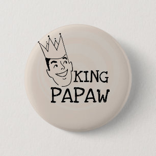 King Papaw T-shirts en cadeautjes Ronde Button 5,7 Cm