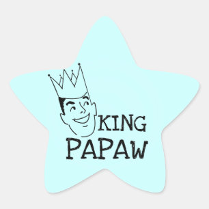 King Papaw T-shirts en cadeautjes Ster Sticker