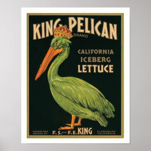 King Pelican California Iceberg Lettuce Poster (Voorkant)