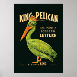 King Pelican Iceberg Poster