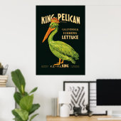 King Pelican Iceberg Poster (Thuiskantoor)
