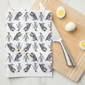 King Penguin Frenzy Kitchen Towel (kies kleur) Theedoek (Quarter Fold)