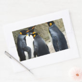 King Penguin Rechthoekige Sticker (Envelop)