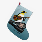 King Penguin Reggae Gitaar Grote Kerstsok (Voorkant (Hangend))