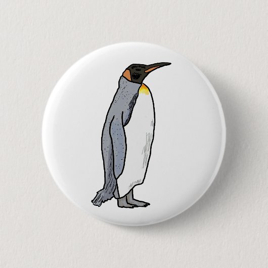 King Penguin Ronde Button 5,7 Cm (Voorkant)