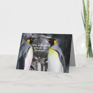King Penguins Birthday Kaart