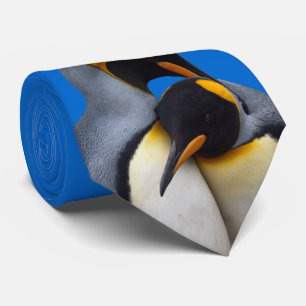 King Penguins in Love Stropdas (Blue)