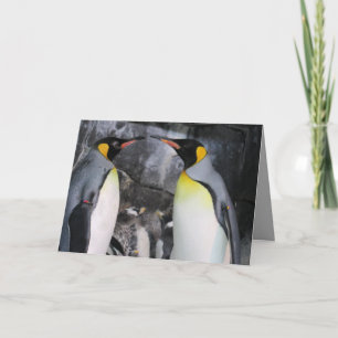 King Penguins in Love Wenskaart Kaart
